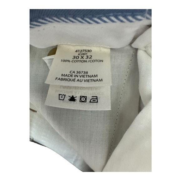 Haggar Men’s Premium Dress Khaki Pants Straight Fit Expandable Waist 30x32 NWT - Picture 9 of 11